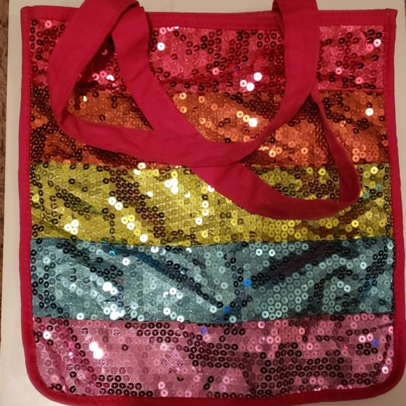 ❄Girls Sequined Shoulder Bag Multicolored EUC❄ - Picture 5 of 8